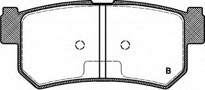 OPEN PARTS bpa074662 -  Комплект тормозных колодок, дисковый тормоз